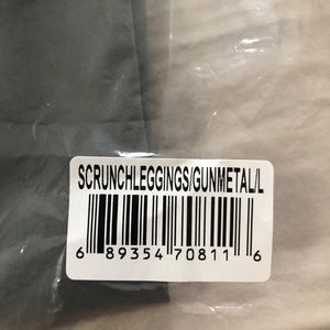 ECHT force scrunch leggings gun metal